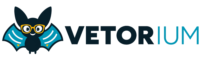 Vetorium com o mascote Vitor